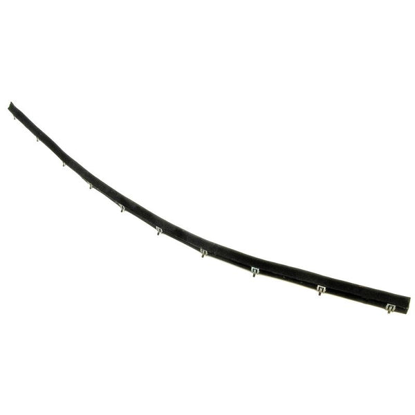 1979-1993 Mustang Firewall To Hood Seal, w/clips preinstalled & fuzzy texture on top edge