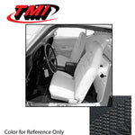 Fastback / Black 1970 Mustang Two Front Buckets & Rear Seat Upholstery, Deluxe