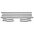 1967-1968 Mustang Windowfelt Kit, Door & Quarter, Cpe, 8 pcs, USA