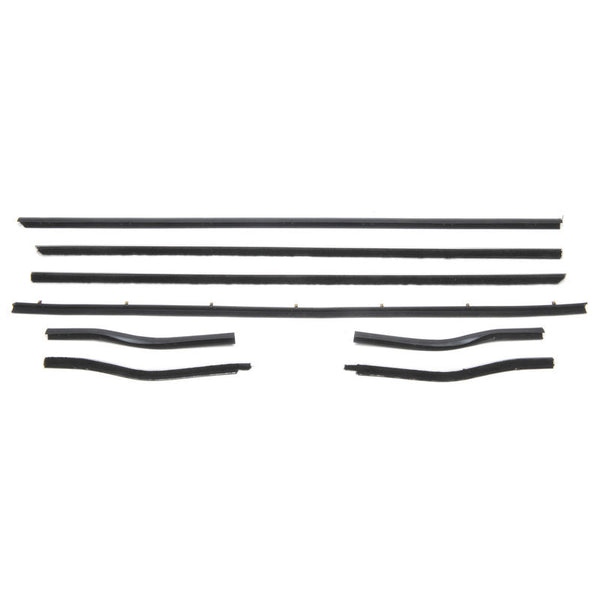 1967-1968 Mustang Windowfelt Kit, Door & Quarter, Cpe, 8 pcs, USA