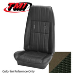 Fastback / Green 1971-1973 Mustang Two Front Buckets & Rear Seat Upholstery, Deluxe