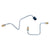1965-1966 Mustang Dual Master Cylinder Brake Lines, SS, Std Disc