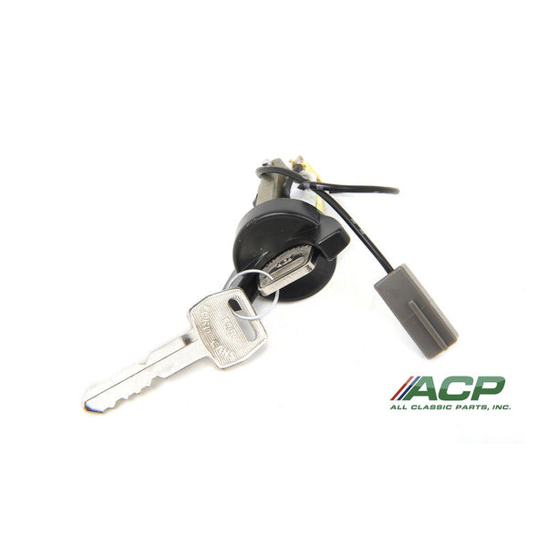 1979-1993 Mustang Ignition Switch Cylinder & Key, Black