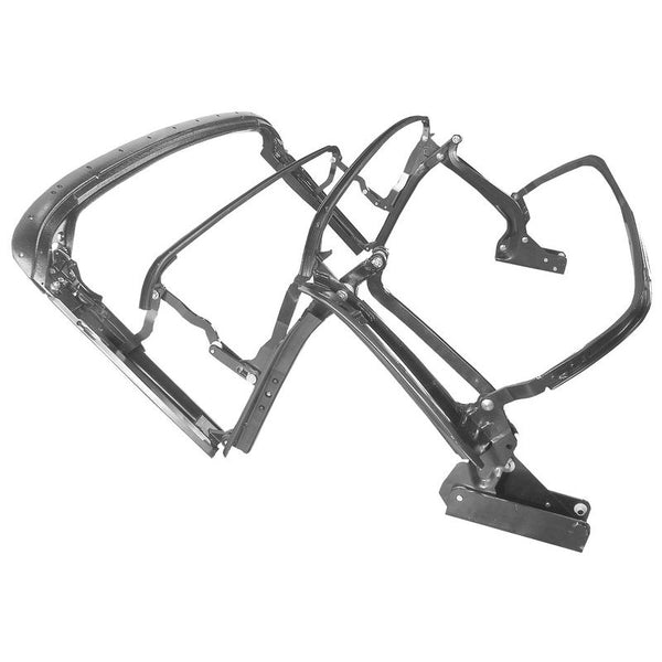 1965-1968 Mustang Conv Top Frame Assembly, incl Header & 65-67 top latches