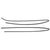 1989-1993 Mustang Windshield Weatherstrips, Conv, RH & LH