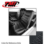 Fastback / Black 1970 Mustang Two Front Buckets & Rear Seat Upholstery, Standard