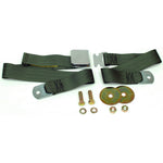 Green 1965-1973 Mustang Seat Belt, Deluxe Aftermarket