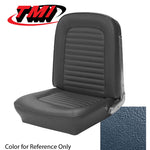 Convertible / Blue 1965 Mustang Two Front Buckets & Rear Seat Upholstery, Standard
