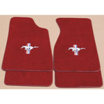 1987 / Ruby Red 1979-1993 Mustang Pony Floor Mats