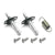 1967-1968 Mustang Headlight Adjusting Kit, 7 pcs