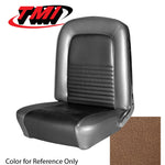 Saddle 1967 Mustang Front Bench Upholstery, Standard