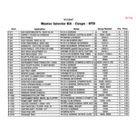 1967 Mustang Master Interior Fastener Kit, Cpe, Std, 195 pcs