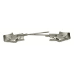 1971-1973 Mustang Convertible Sunvisor Brackets, w/Visor Rod