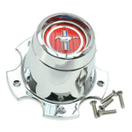 1973 Mustang Slotted Aluminum Wheel, Red Center