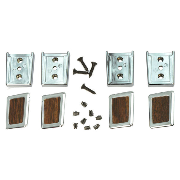 1968 Mustang Deluxe Door Panel Pull Strap End Cap Kit