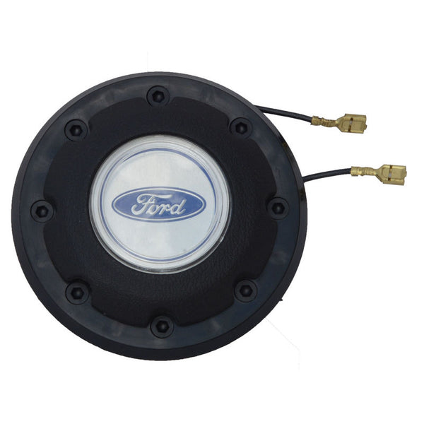 1979-1982 Mustang Horn Button Assy, Black Outer Rim, Ford Tooling