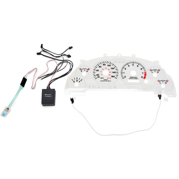 1999-2004 Mustang 2 Color Electro-Luminescent Gauges, Cobra, 160MPH