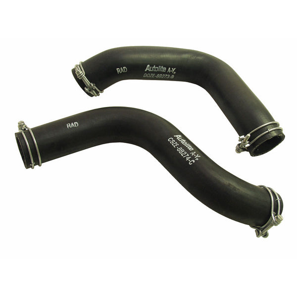 1970 Mustang Radiator Hose Kit, 302, Boss 302, 351W, 24 inches Radiator, Concours, w/Ford Logo & Wire Clamps