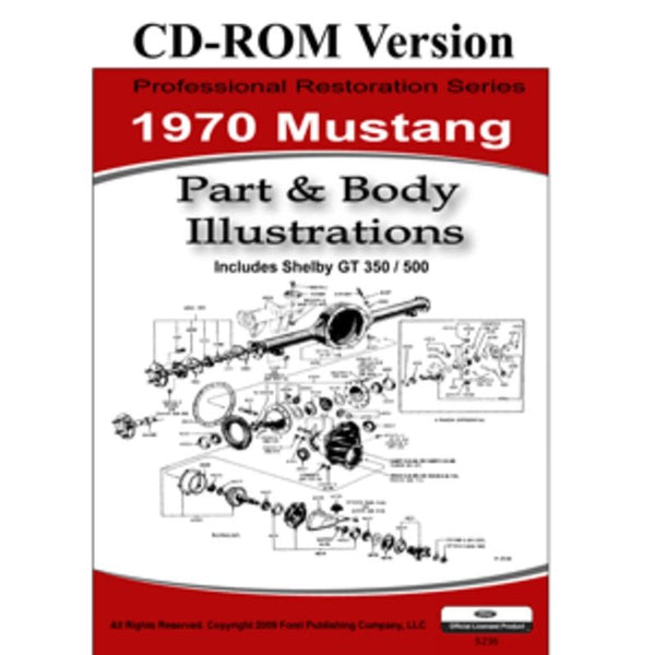 1970 Mustang Part & Body Illustrations (CDROM)