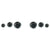 1968 Mustang Horn Panel Button Kit, 6 pcs