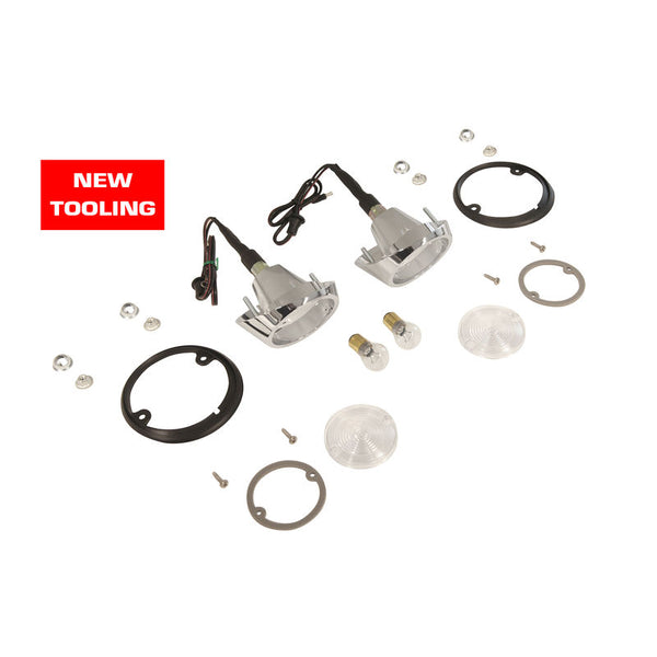 1965-1966 Mustang Back Up Light Kit, Complete, Concours