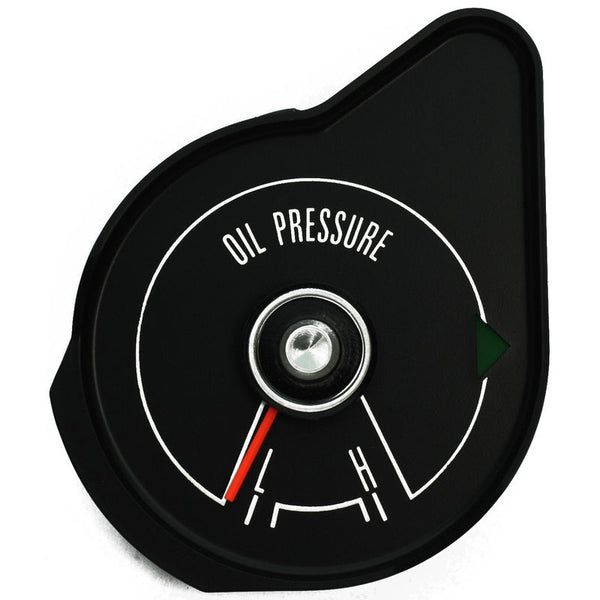 1969 Mustang Oil Pressure Gauge, Black