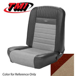 Coupe / Emberglo/Parchment 1965-1966 Mustang Two Front Buckets & Rear Seat Upholstery, Pony