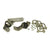 1967 Mustang Exhaust Hanger & Hardware Kit, 6 cyl A/T & 8 cyl 2 inches