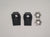 1965-1970 Mustang Hood Adjusting Bumper Clips & Nuts Set, 4 pcs