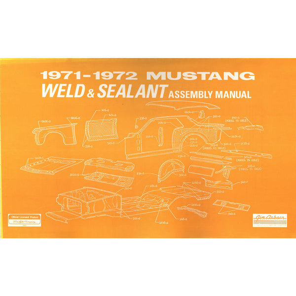 1971-1972 Mustang Weld/Sealant Assembly Manual