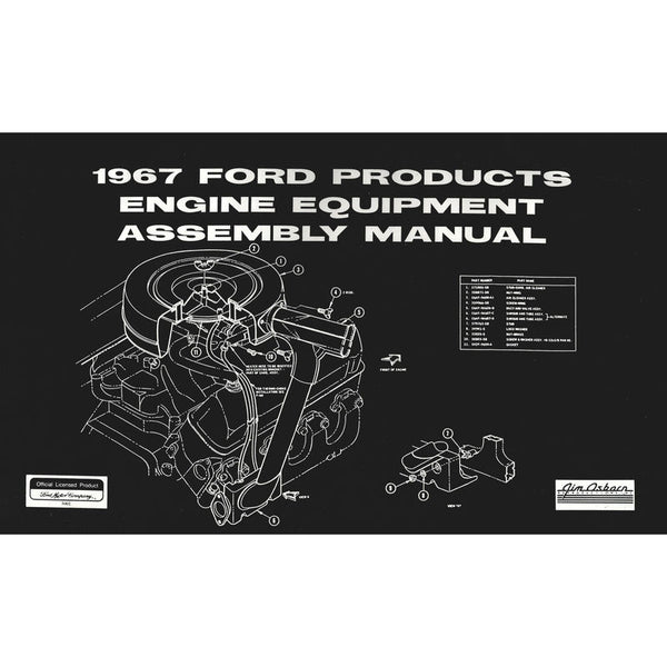 1967 Mustang Engine Assembly Manual