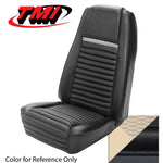 White/White 1969 Mustang Two Front Buckets Upholstery, Mach 1
