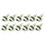 1968 Mustang AMK Fender Bolts, Concours Quality,  inchesS inches Logo, 12 pcs