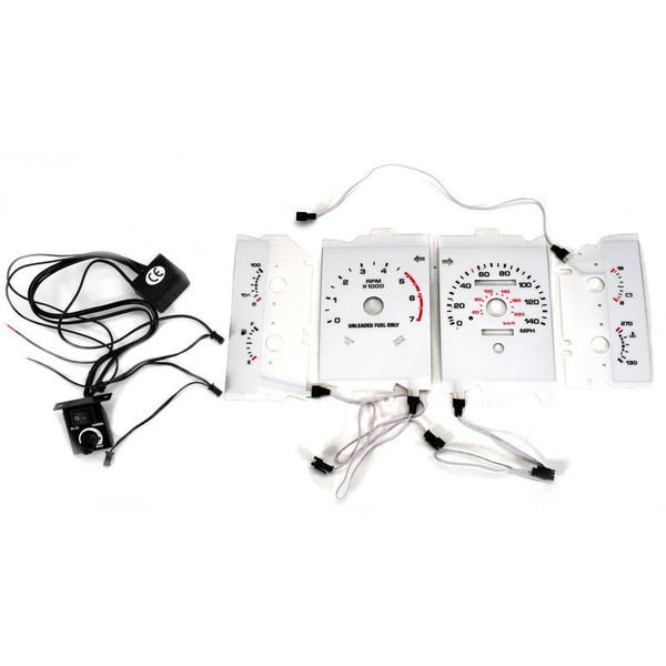 1987-1989 Mustang 2 Color Electro-Luminescent Gauges, 140MPH