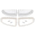 1969-1970 Mustang Parking Light Lens, Clear, RH & LH