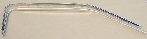 1965-1966 Mustang Roof Drip Rail Finish Moldings (Door Sash Escutcheons), Fastback