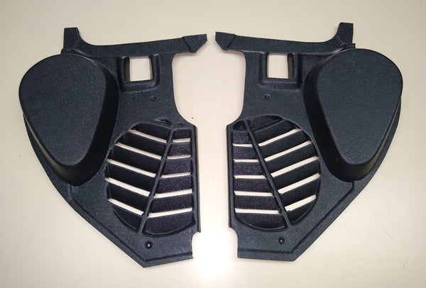 1969-1970 Mustang Kick Panels with Speaker Pods, Black