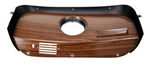 1969-1970 Mustang Deluxe Dash Bezel, with Clock Hole, Woodgrain, RH