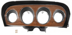 1969 Mustang Deluxe Instrument Cluster Housing, Woodgrain