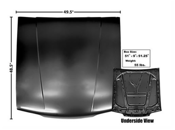 1987-1993 Dynacorn Mustang Hood