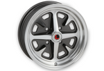 1965-1968 Mustang Legendary Magnum 400 Alloy Wheel, 15 x 6, Charcoal, Machined