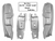 1965-1966 Mustang Dynacorn  inchesB inches Pillar Panel Set, Quarter Post, 4 pcs, Both Sides, Weld Thru Primer