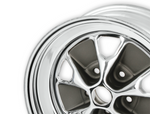 1965-1967 Mustang Styled Steel Wheel, 15x7, Chrome, 65-66 req low profile tire