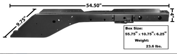 1965-1970 Mustang Dynacorn Front Frame Extension, Full Length, Inner & Outer, LH