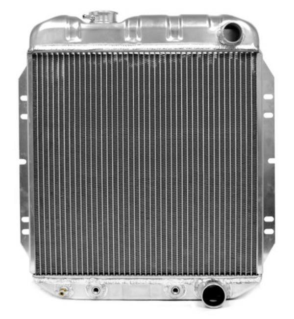 1965-1966 Mustang Radiator, Aluminum, V8, 2 Super Row HD