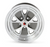 1965-1973 Mustang Legendary Styled Alloy Wheel, 15 x 7, Charcoal, Machined