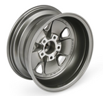 1965-1973 Mustang Legendary Styled Alloy Wheel, 15 x 7, Charcoal, Machined