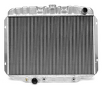 1967-1970 Mustang Aluminum Radiator 24 inches - 2 Super Row Performance, OBC
