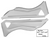 1965-1966 Mustang Dynacorn Inner Quarter Structure Braces, Convertible, Weld Thru Primer