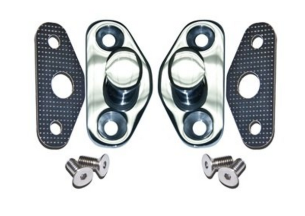 1967-1970 Mustang Door Latch Striker Plate, Stainless Steel, RH & LH